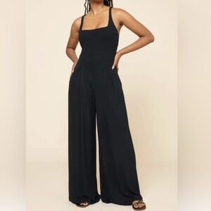 PopFlex Go With The Flow Jumpsuit - Black tall large